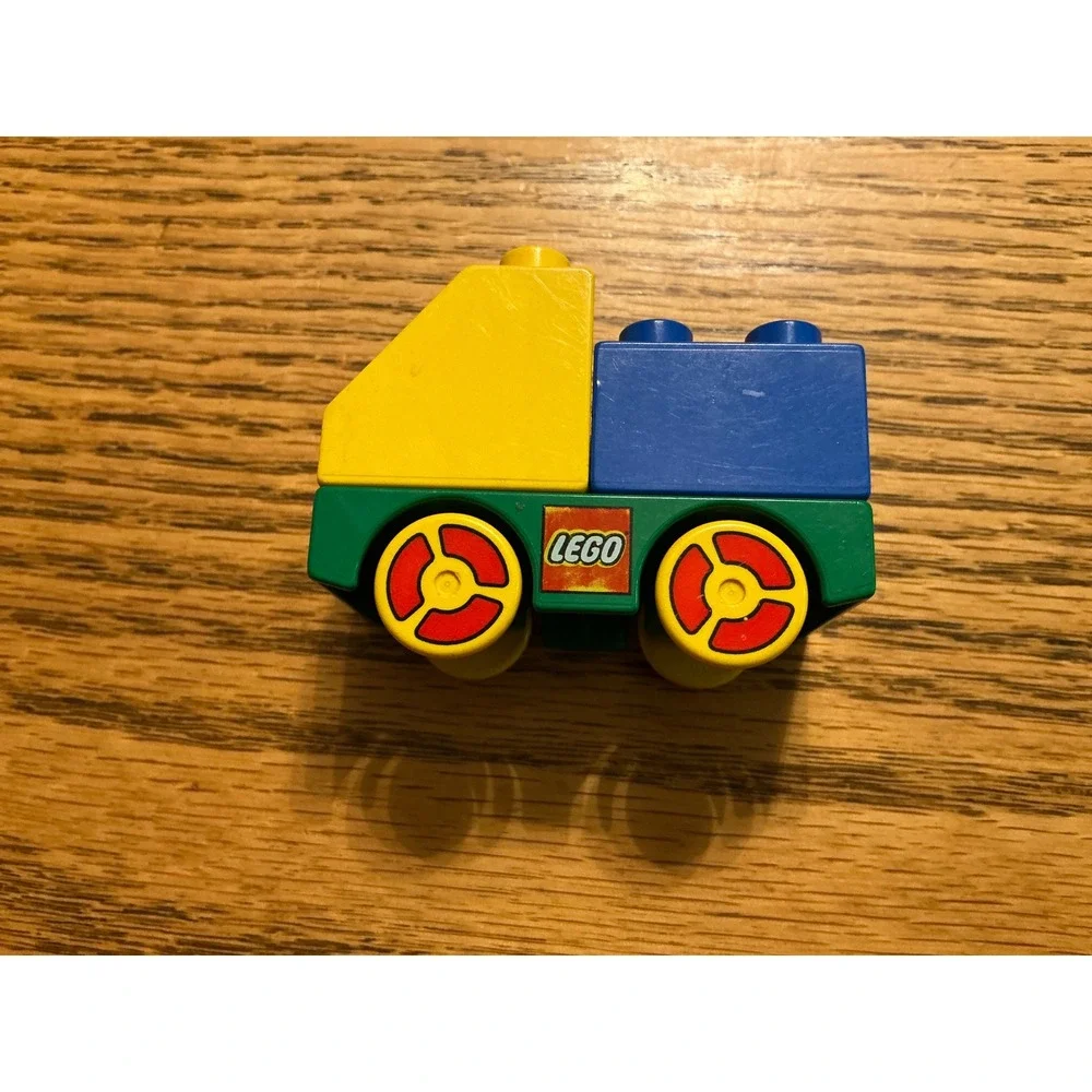 Vintage LEGO Duplo Clown Truck Yellow Blue Green par 6474pr9982